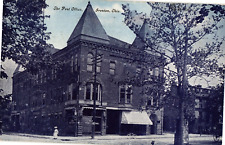 Post Office Street View Ironton Ohio Divided Postcard Posted c1910 picture