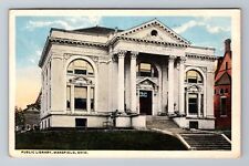 Mansfield OH-Ohio, Public Library, Antique, Vintage c1915 Souvenir Postcard picture