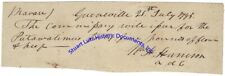 William H Harrison signed document 1795 sending rations to Potawatomi tribe picture