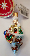 Christopher Radko ~NWT & Gift Box~ Paradise On Ice Christmas Ornament Gem Santa picture