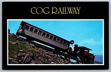 Postcard Cog Railway Train Railroad Track White Mountains New Hampshire NH UNP picture