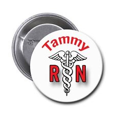 RN Nurse Pin Personalized with Name 1.5 Inch Pin picture