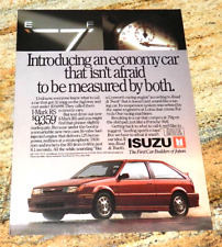 1989 Isuzu I-Mark RS Original Magazine Advertisement Small Poster picture