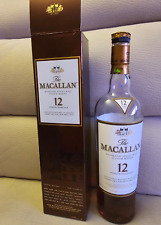 2000s The Macallan 12 Year Old Sherry Oak Casks Jerez Spain Whisky Burgundy Box. picture