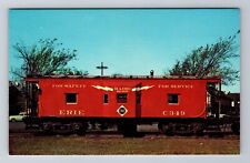 Modern All Steel Caboose, Erie Railroad, Transportation, Vintage Postcard picture