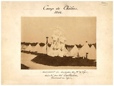 France, Camp de Chalon, 1864 Vintage Print, Vintage Print, Albu Print picture