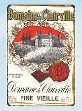 office art French Wine Label Domaine de Clairville Fine Vieille metal tin sign picture
