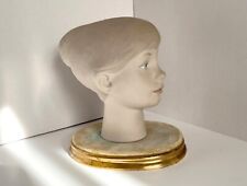 Vintage Laszlo? Porcelain Young Female Child's Head Bust 9 1/2