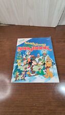 Disney Presents Sing Along Songbook Holiday Favorites 1987 PB FROSTY Snowman picture