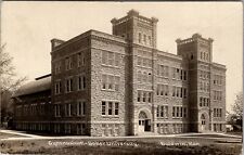 Baldwin Kansas Baker University Gymnasium RPPC 1914 Birdie White  Postcard X2 picture