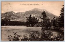 Maine ME - Mt. Katahdin From Togue Pond - Vintage Postcard - Unposted picture