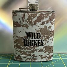 Wild Turkey   * 8oz  * Hip Flask * Digital Camo  * Stainless Steel picture