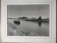 VINTAGE B & W RIVER OUSE TITLED THE LONELY MOOD KINGS LYNN NORFOLK  J.W.T PHOTO picture