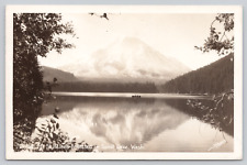 Mt. St. Helens Reflected Spirit Lake, WA c1948 Sawyer's RPPC #1508, Boat Fishing picture