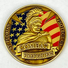 Combat Firefighters St. Florian Operation Iraqi Freedom Kalsu Challenge Coin VTG picture