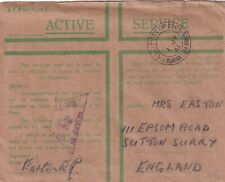 1941 WW11 Active Service Envelope from Middle East. Field  Post Office 124 picture