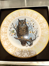 Great Horned Owl Bone China Plate Boehm England Limited Ed. in Original Box picture