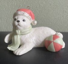 Lenox  Santa’s Polar Pal Seal Porcelain Christmas Ornament picture