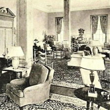 1930s Dearborn Inn RPPC Postcard Interior View Colonial Lounge Sitting Room picture