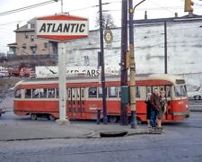 1968 PITTSBURGH STREET CAR 8.5X11 Photo ATLANTIC GAS picture
