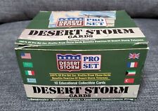 Pro Set 1991 Desert Storm Trading Cards Box with 36 Sealed Packs picture