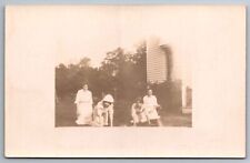 RPPC Postcard Women Playing Leap Frog in Yard Unp. SOLIO 1903-1920s   F 6 picture
