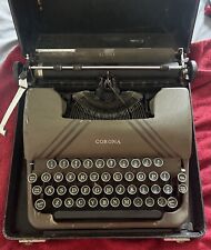 Vintage 1938 Corona Sterling Portable Typewriter with the Case - Works picture