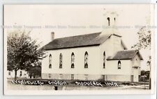 Evangelical Church, Sigourney, Iowa; history photo postcard RPPC % picture