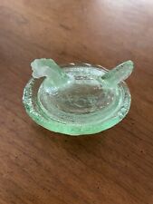 Mini Nesting Hen/Chicken Nest Covered Dish GREEN 2 inch picture