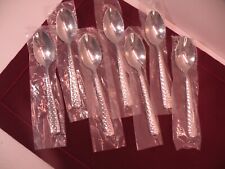 Set Of 7 Robinson Surry Hammered Stainless Steel Teaspoons 6 3/8