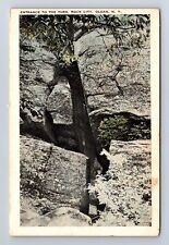 Olean NY-New York, Entrance to Turn Rock City, Antique Vintage Postcard picture