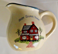 Vintage Home Sweet Home 4-inch Pitcher Art Deco Country VG-EX picture