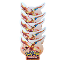 Pokemon Brilliant Stars Promotional Charizard Stickers x5 4x4 picture