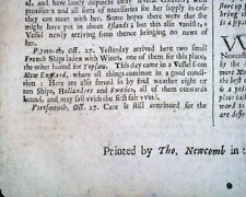 1667 Newspaper Early Rare 17th Century 356 Years Old London Gazette England NE  picture