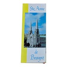 Ste Anne de Beaupre Cathedral Quebec Canada Map and Guide 1964 Vintage picture