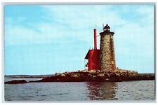 Portsmouth New Hampshire NH Postcard Whaleback Light Ledge Harbor c1960 Vintage picture