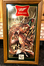Vintage RARE 2000 Miller High Life Pheasants Robert Evans Limited Edition Mirror picture