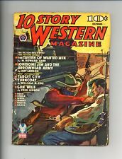 10 Story Western Magazine Pulp Oct 1942 Vol. 19 #3 VG Low Grade picture