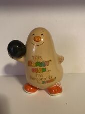 Vintage Retro Human Bean Statue Piggy Bank ‘Enesco’ Imports  Ceramic 6.5” picture