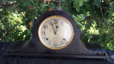 Antique 1910s Sessions Tambour / Humpback Mantle Clock - RUNS - VIDEO - ORIGINAL picture