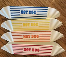 Vintage Plastic Hot Dog Holder - 4 different Striped Colors picture