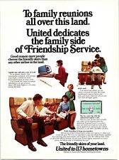 UNITED AIR LINES Travel Flight Ad ~ 1974 Magazine Advertising Print picture
