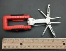 Red SWISS TECH Multi-Tool Folding Pocket Knife w/LED Light picture