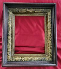 Antique Victorian Layered Gilt  Walnut Wood Carved Deep Well Picture Art Frame picture