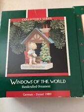 3 Hallmark Keepsake Christmas Ornaments Windows Of The World 1986,7,9 picture