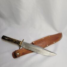 Antique Original Bowie Knife Made In Solinger Germany Complete With Sheath  picture