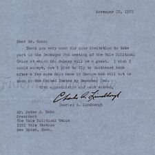 Charles Lindbergh ~ Signed Autographed Typed Letter ~ PSA DNA picture
