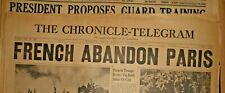 Lot WWII Newspapers 1940 - 1941 Elyria, OH Chronicle-Telegraph WW2 World War 2  picture