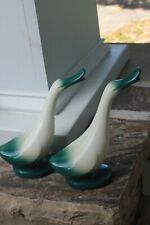 Two Piece Stanford Sebring Pottery Console Geese MCM vintage picture