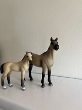Schleich Akhal Teke Stallion And Foal Set Retired Design 2011 3U picture
